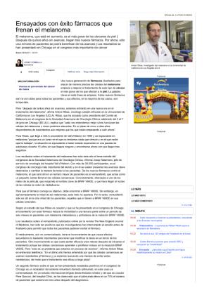 Aumentan los casos de cáncer de piel entre los 25 y 29 años